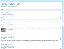 Tablet Screenshot of familyhistorytech.com